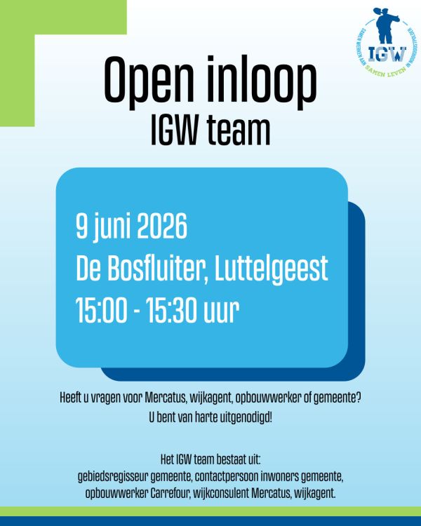 Open inloop Luttelgeest 9 juni 2026 post 1080x1350px