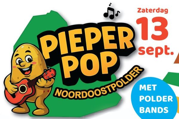 Nieuw muziekevenement in de Noordoostpolder: PieperPop !!!!