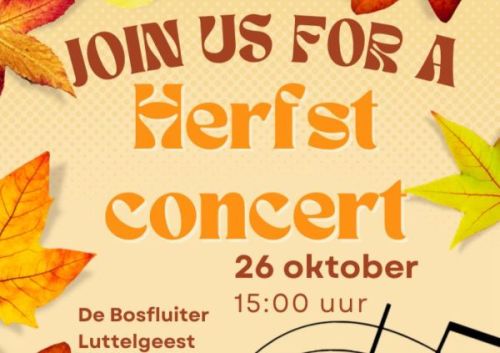 Herfst Concert MFO in de Bosfluiter op zondag 26 oktober