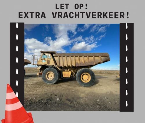 BELANGRIJK  !!   LET OP  !!!  TIJDELIJK ANDERE ROUTE VOOR ZANDTRANSPORTEN  OVER DE OOSTERRINGWEG.