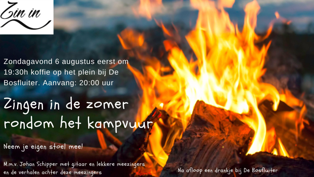 Zin in.... Zingen in de zomer rondom het kampvuur