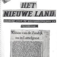 02 01 1964 kanon van de Zeedijk nu in Luttelgeest 02 01 1964 kanon van de Zeedijk nu in Luttelgeest