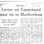 18 01 1964  Leeuw uit Emmeloord staat nu in Blankenham