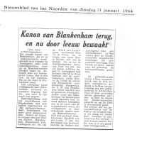 21 01 1964 kanon van Blankenham terug 21 01 1964 kanon van Blankenham terug