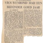 1966 vrouwenbond had een bijzonder goed jaar