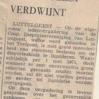 Algemeen diepvrieskluis verdwijnt Algemeen diepvrieskluis verdwijnt