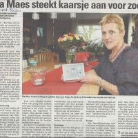 algemeen 5 12 2012 ria maes steekt kaarsje aan voor zoon algemeen 5 12 2012 ria maes steekt kaarsje aan voor zoon