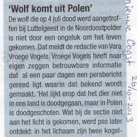 wolf 26 10 2013 wolf komt uit polen wolf 26 10 2013 wolf komt uit polen