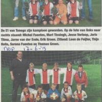 17 06 15 sport tonego kampioen e1 en f1 17 06 15 sport tonego kampioen e1 en f1
