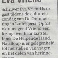 algemeen 19 10 16 lezing eva vriend algemeen 19 10 16 lezing eva vriend