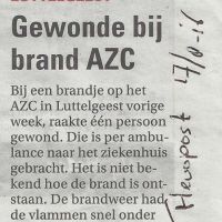 azc 17 08 16 gewonde bij brand azc 17 08 16 gewonde bij brand