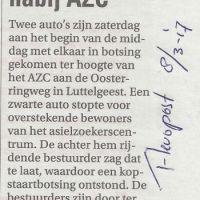 algemeen 8 03 2017 autos botsen nabij azc algemeen 8 03 2017 autos botsen nabij azc