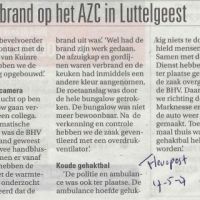 azc 17 05 2017 keukenbrand op het azc azc 17 05 2017 keukenbrand op het azc