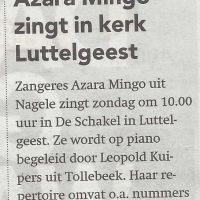 Algemeen 23 10 2019 Arara zingt in de Schakel Algemeen 23 10 2019 Arara zingt in de Schakel