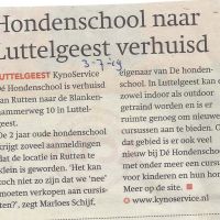Bedrijven 3 07 2019 Hondenschool verhuist naar Luttelgeest Bedrijven 3 07 2019 Hondenschool verhuist naar Luttelgeest