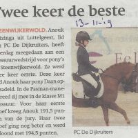 Sport 13 11 2019 Anouk Huizinga twee keer de beste Sport 13 11 2019 Anouk Huizinga twee keer de beste