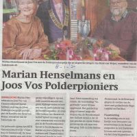 Algemeen 8 01 2020 Marian Henselmans en Joos Vos Polderpioniers Algemeen 8 01 2020 Marian Henselmans en Joos Vos Polderpioniers
