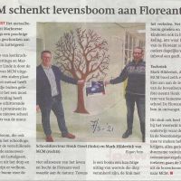 Algemeen 7 03 MCM schenkt levensboom aan Floreant Algemeen 7 03 MCM schenkt levensboom aan Floreant