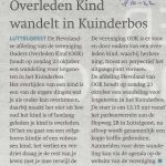 algemeen ver. ouders overleden kind wandelt in kuinderbos