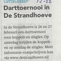 sport 23 02 darttoernooi in de strandhoeve sport 23 02 darttoernooi in de strandhoeve