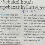 algemeen  8 02 de schakel houdt dorpsbazar