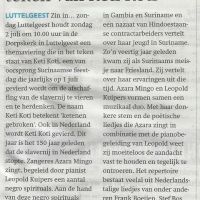 algemeen 28 06 zin in....zondag in teken van keti koti algemeen 28 06 zin in....zondag in teken van keti koti