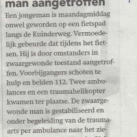 algemeen 14 08 zwaartgewonde man aangetroffen algemeen 14 08 zwaartgewonde man aangetroffen