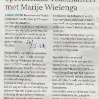 algemeen 24 07 speechclinic toastmasters met marje wielinga algemeen 24 07 speechclinic toastmasters met marje wielinga