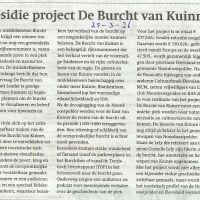 algemeen 25 03 subsidi project de burcht van kuinre