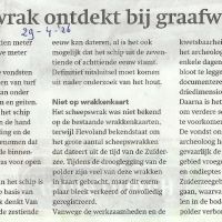 algemeen 29 04 eeuwenoud scheepswrak ontdekt bij graafwerkzaamheden