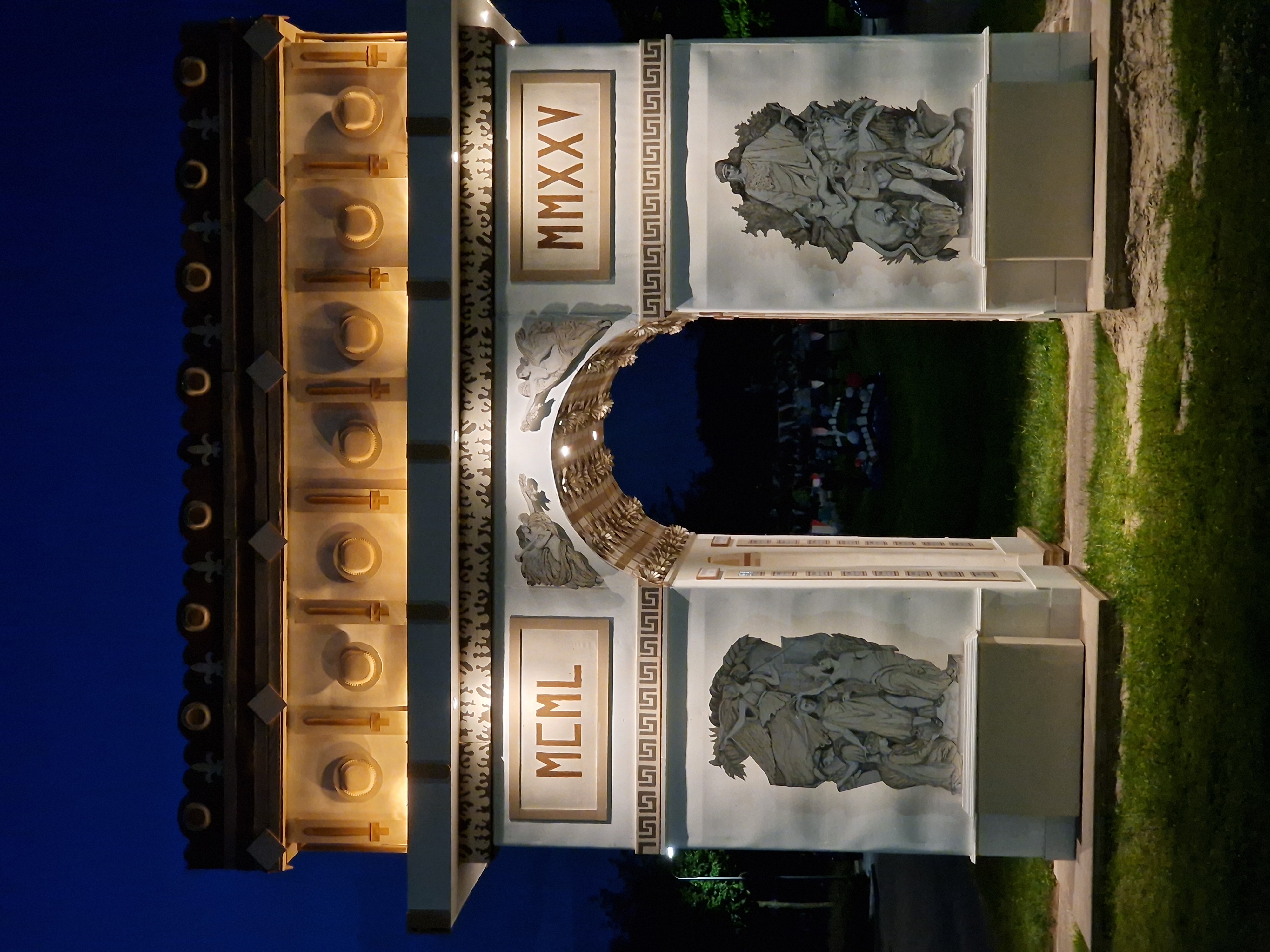 Arc de Triomphe in het donker 1